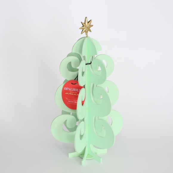 Opalhouse Other - Opalhouse designed with Jungalow Mint Green Wooden Christmas Tree 12.5" Tall